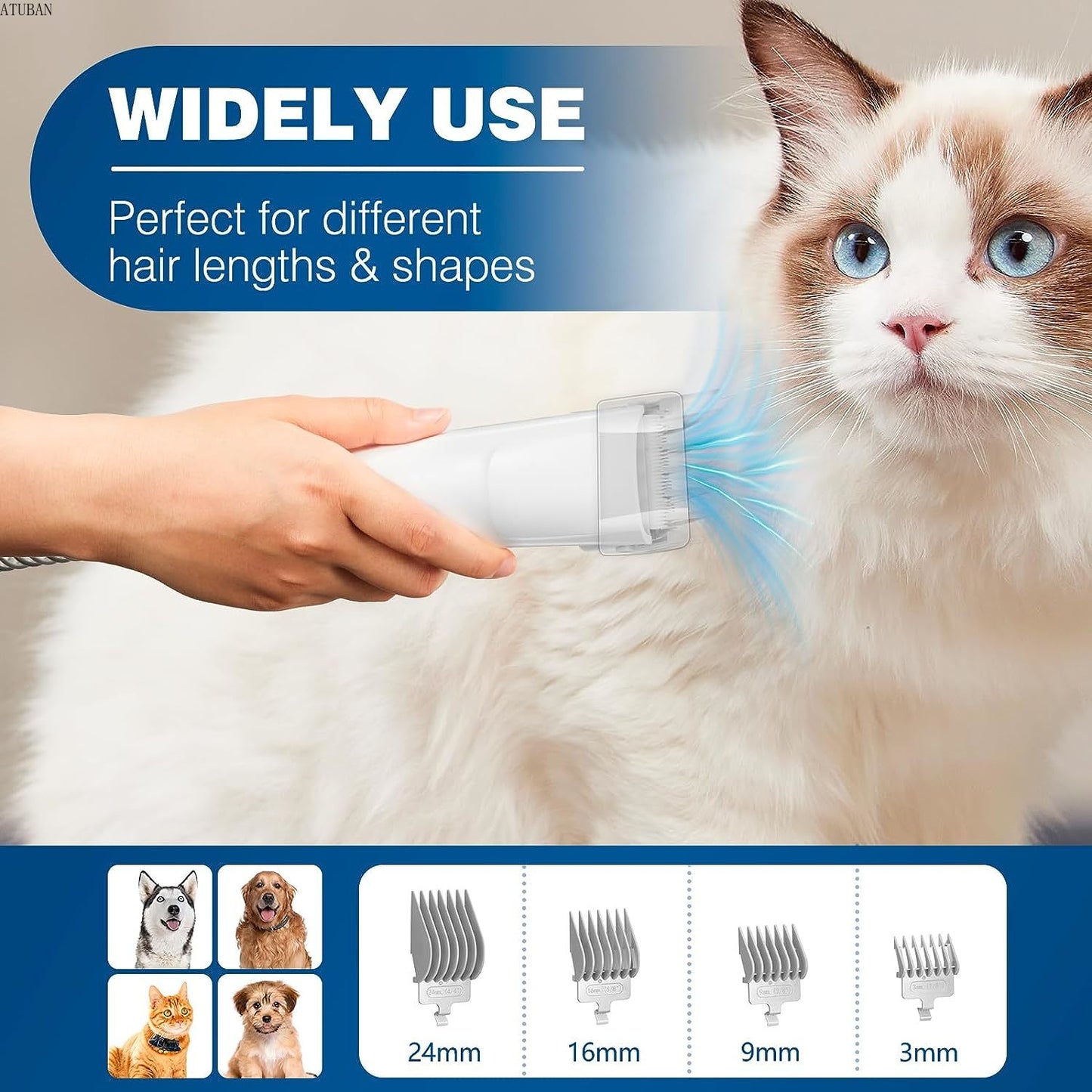 Purrfect pets- low noise vacuum